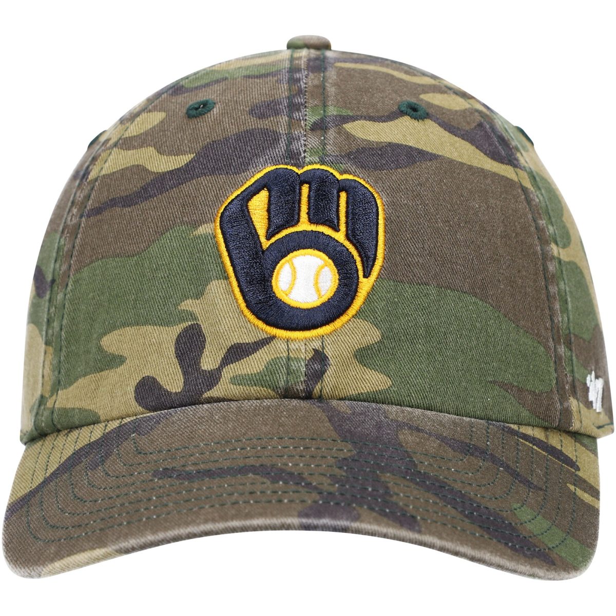 Milwaukee Brewers Jerseys Shop – mens milwaukee brewers 47 camo team clean up adjustable hat Baseball Jerseys and Caps