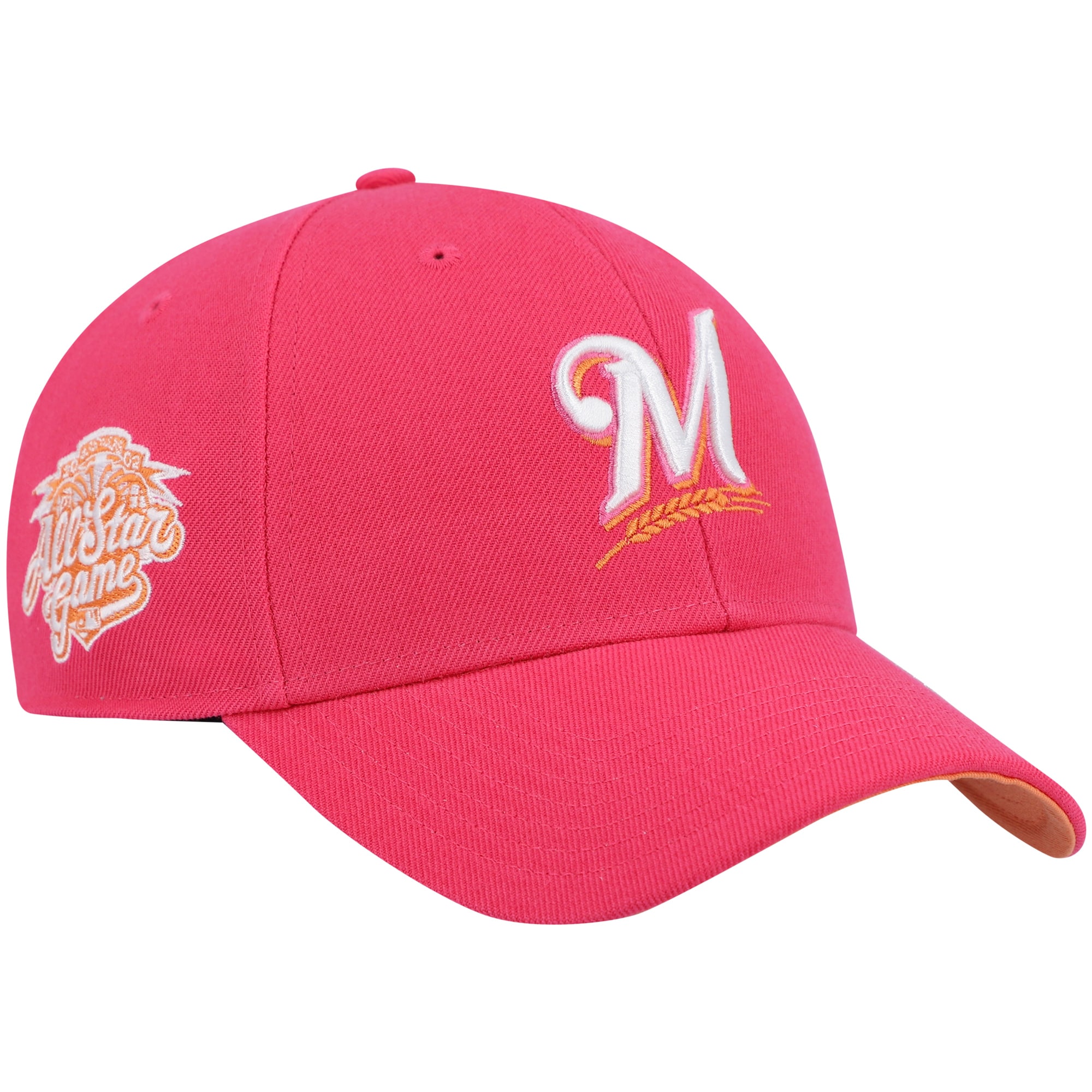 Milwaukee Brewers Jerseys Shop – mens milwaukee brewers 47 magenta 2002 mlb all-star game mango undervisor mvp snapback hat Baseball Jerseys and Caps