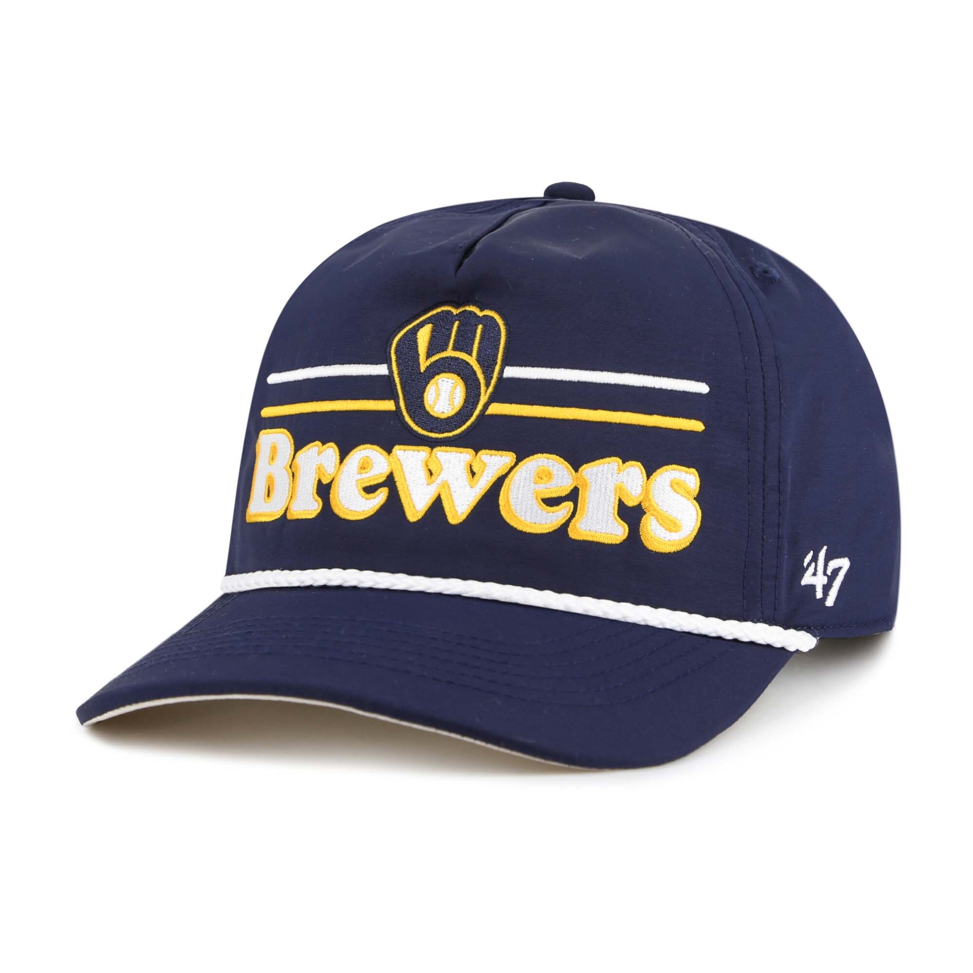 Milwaukee Brewers Jerseys Shop – mens milwaukee brewers 47 navy campscape hitch adjustable hat Baseball Jerseys and Caps