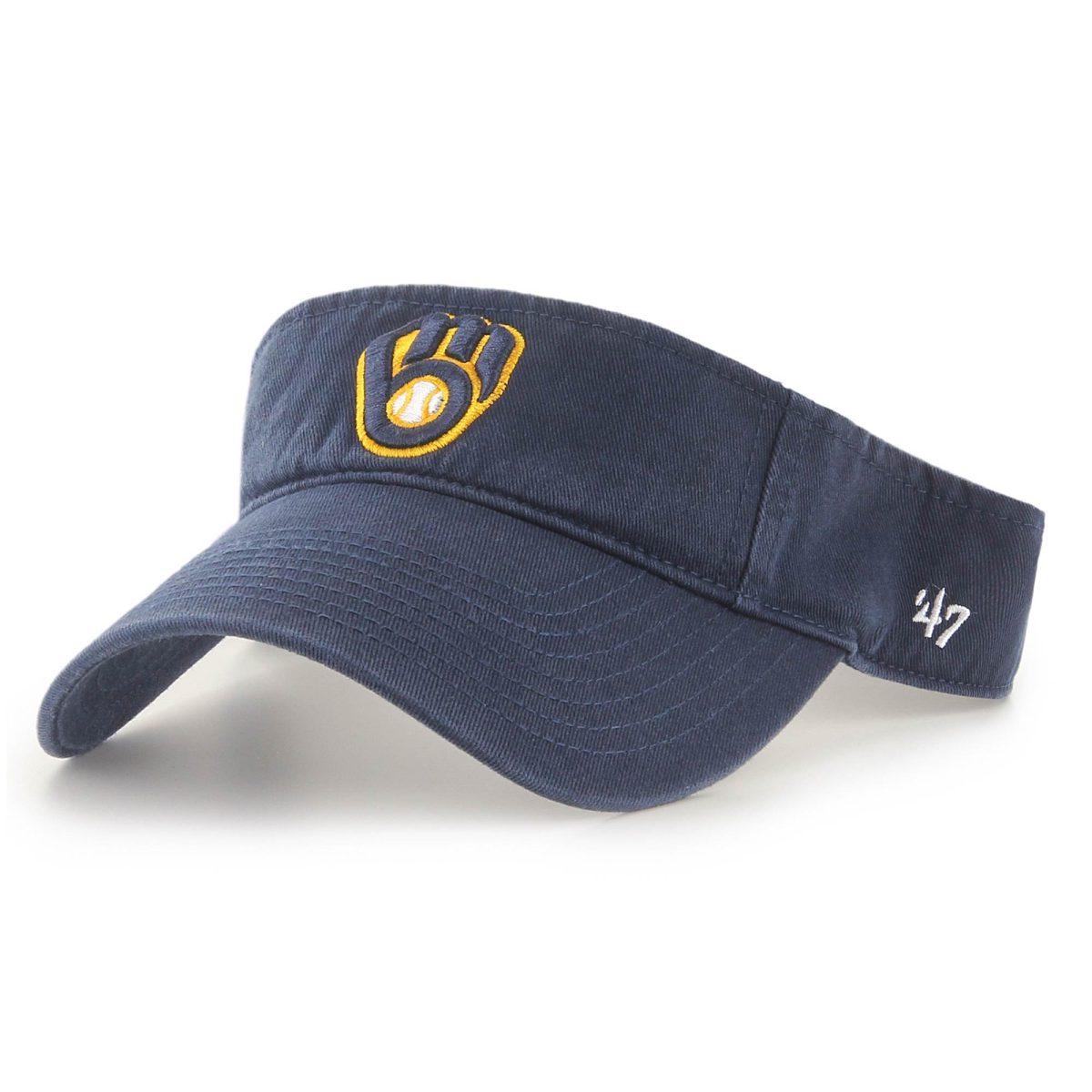 Milwaukee Brewers Jerseys Shop – mens milwaukee brewers 47 navy clean up adjustable visor Baseball Jerseys and Caps