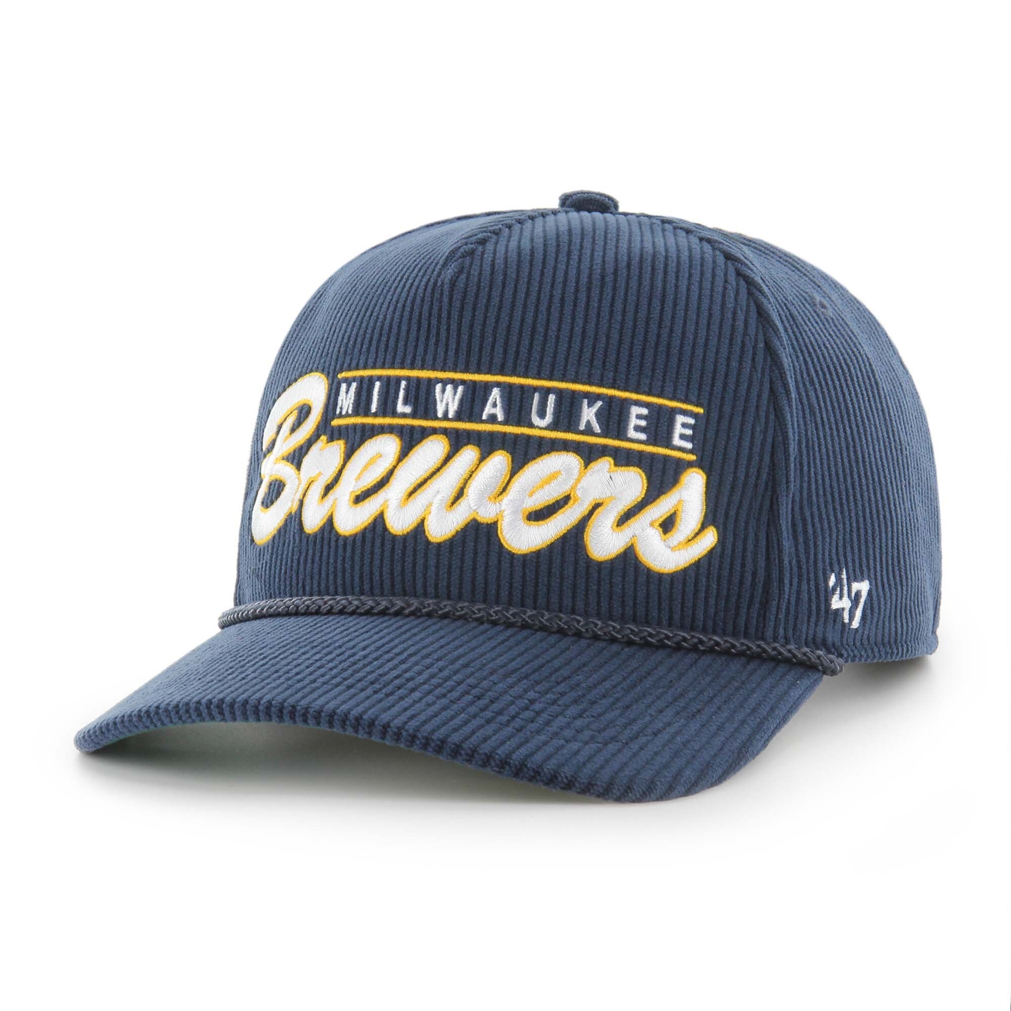 Milwaukee Brewers Jerseys Shop – mens milwaukee brewers 47 navy corduroy hitch adjustable hat Baseball Jerseys and Caps