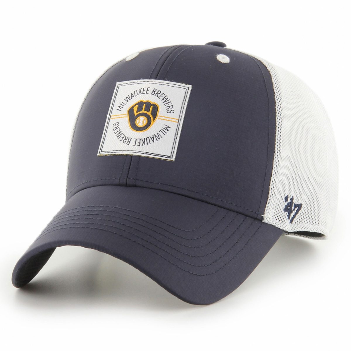 Milwaukee Brewers Jerseys Shop – mens milwaukee brewers 47 navy disburse mvp trucker adjustable hat Baseball Jerseys and Caps