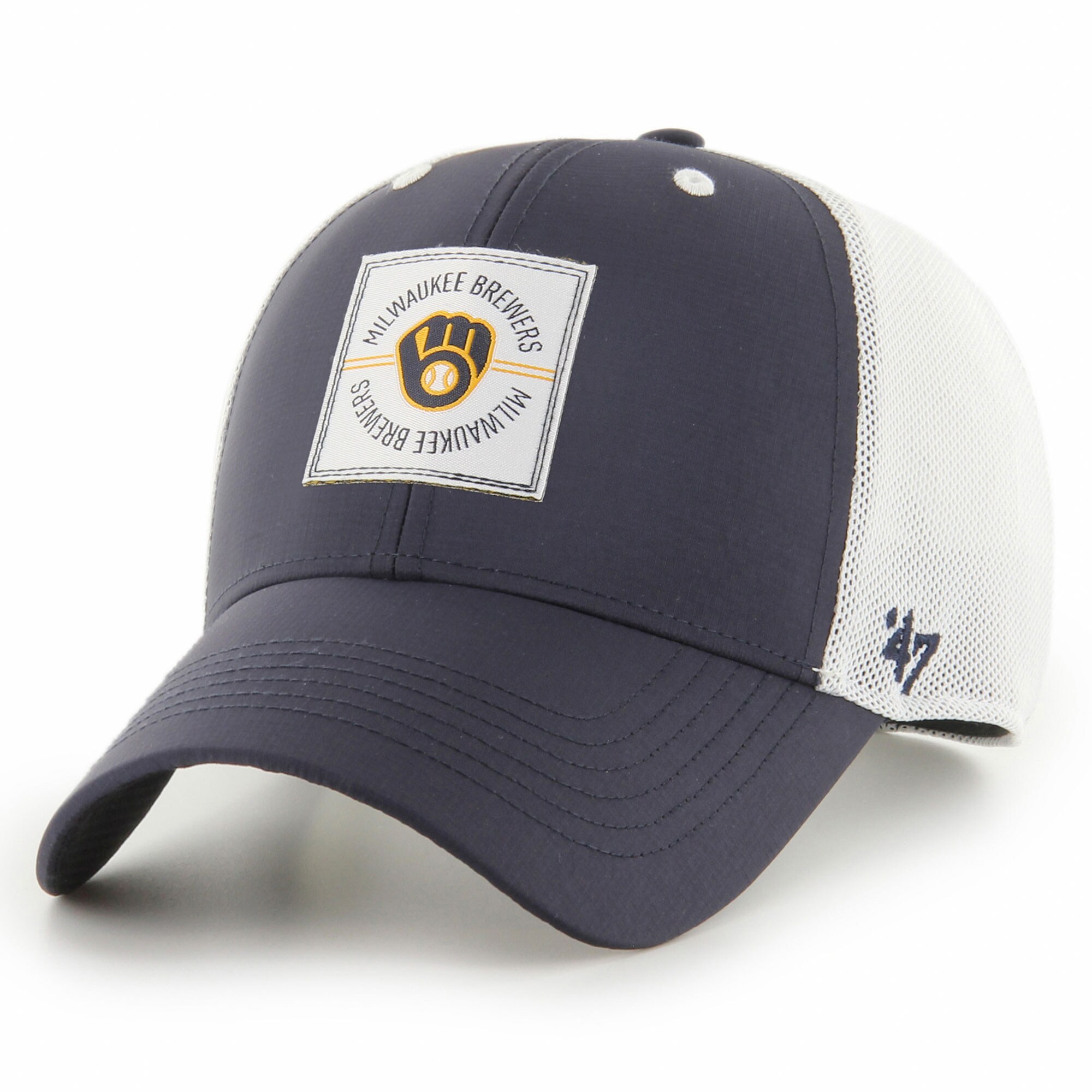 Milwaukee Brewers Jerseys Shop – mens milwaukee brewers 47 navy disburse mvp trucker adjustable hat Baseball Jerseys and Caps