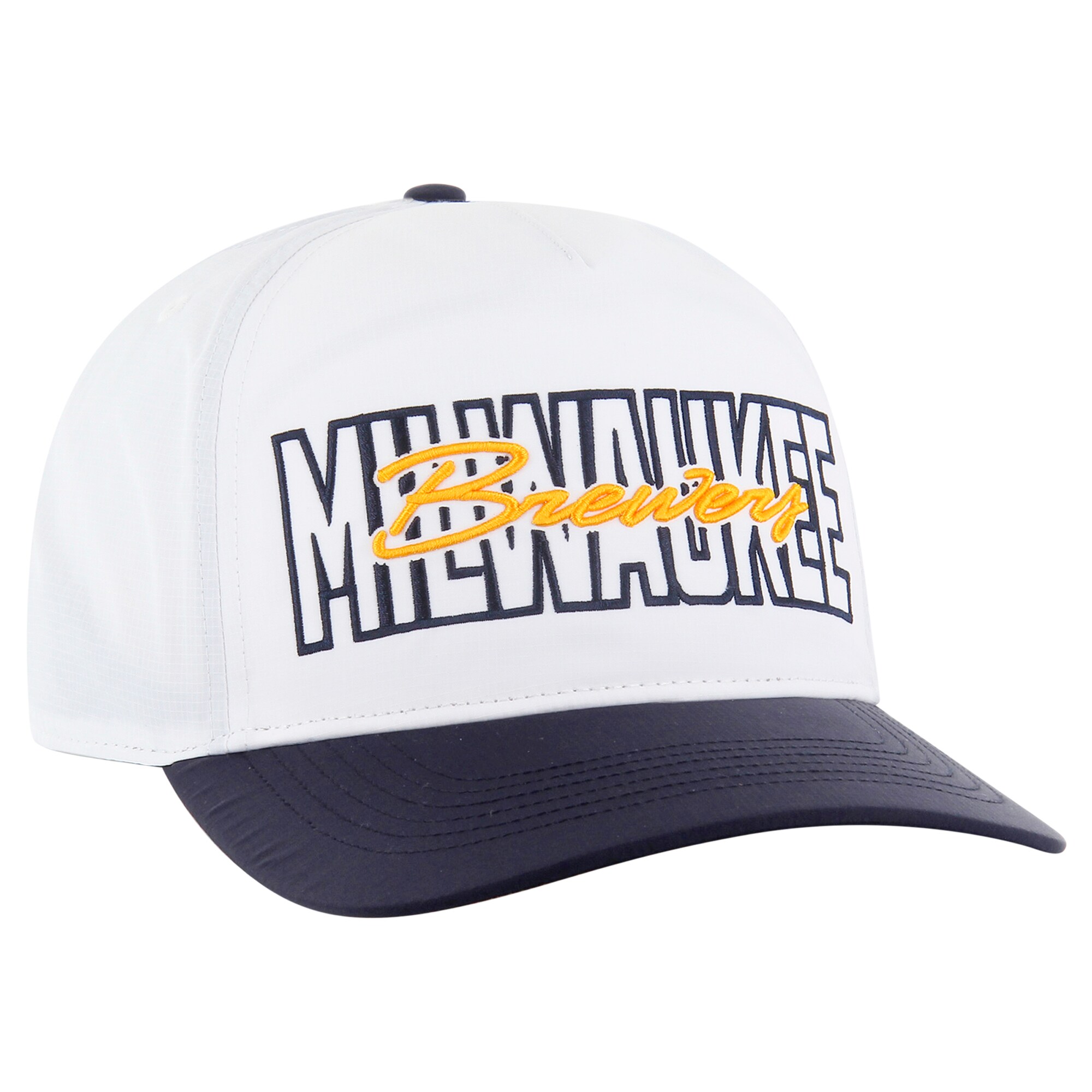 Milwaukee Brewers Jerseys Shop – mens milwaukee brewers 47 white lineman hitch adjustable hat Baseball Jerseys and Caps