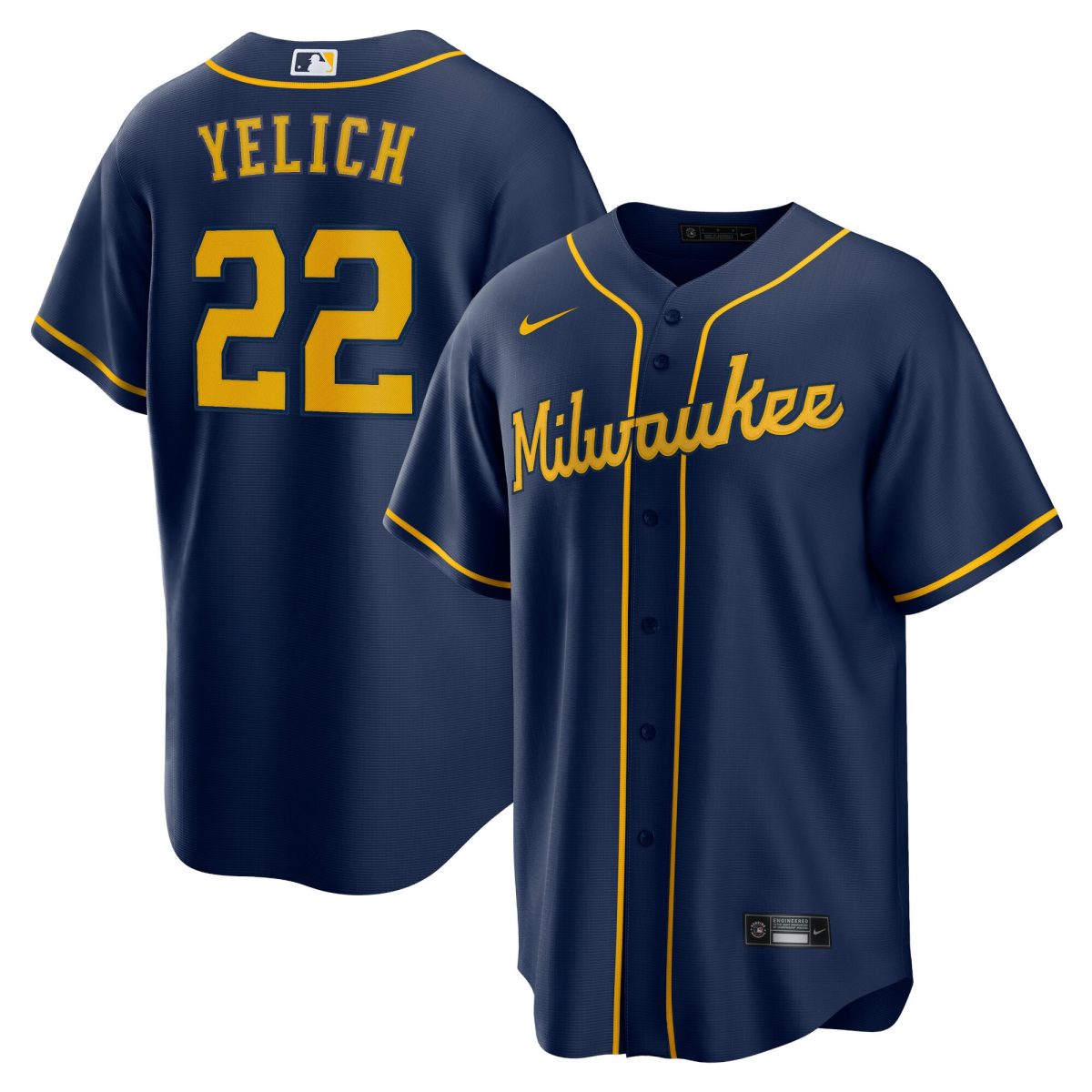 Milwaukee Brewers Jerseys Shop – mens milwaukee brewers christian yelich nike navy alternate replica player jersey Baseball Jerseys and Caps