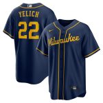 Milwaukee Brewers Jerseys Shop – mens milwaukee brewers christian yelich nike navy alternate replica player jersey Baseball Jerseys and Caps