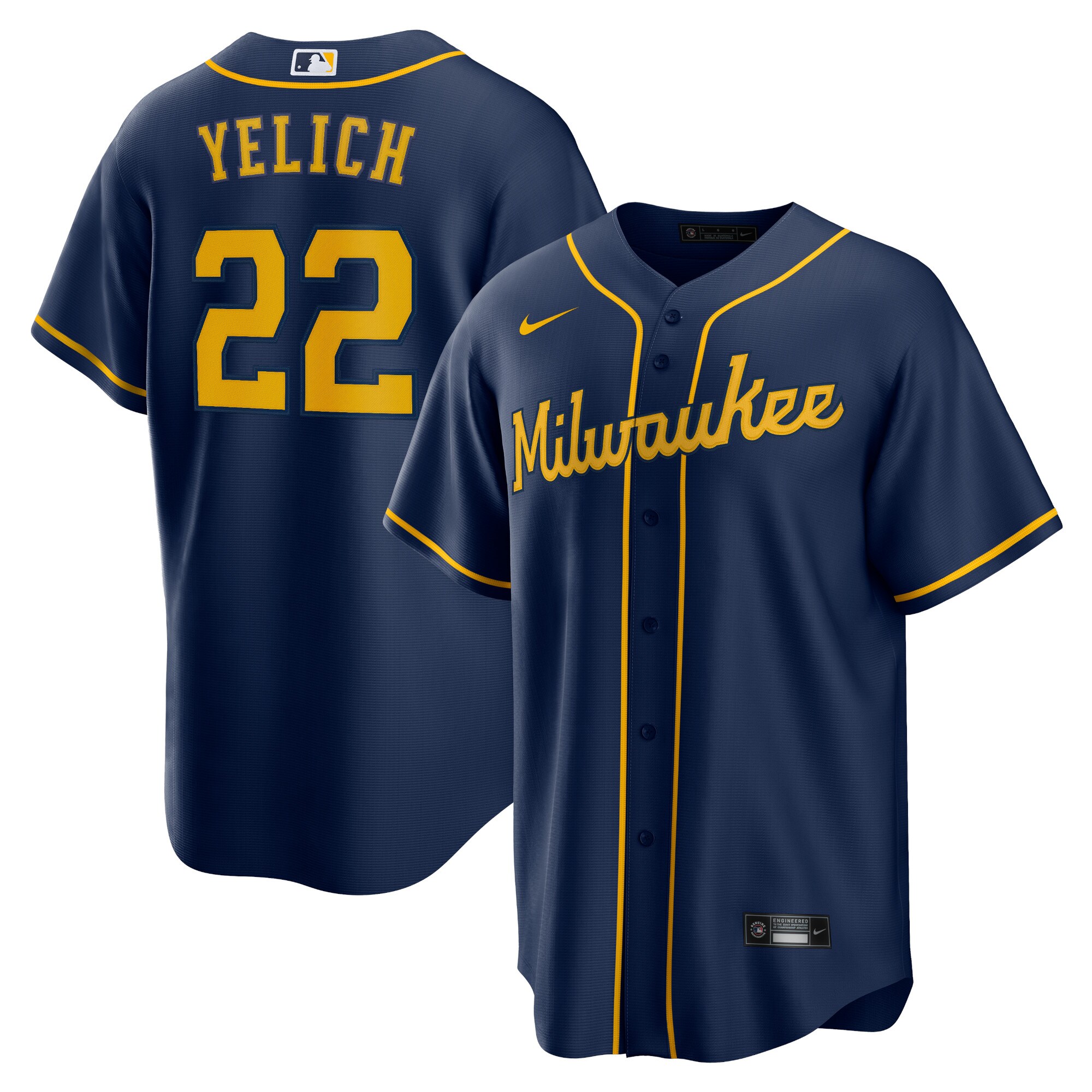Milwaukee Brewers Jerseys Shop – mens milwaukee brewers christian yelich nike navy alternate replica player jersey Baseball Jerseys and Caps