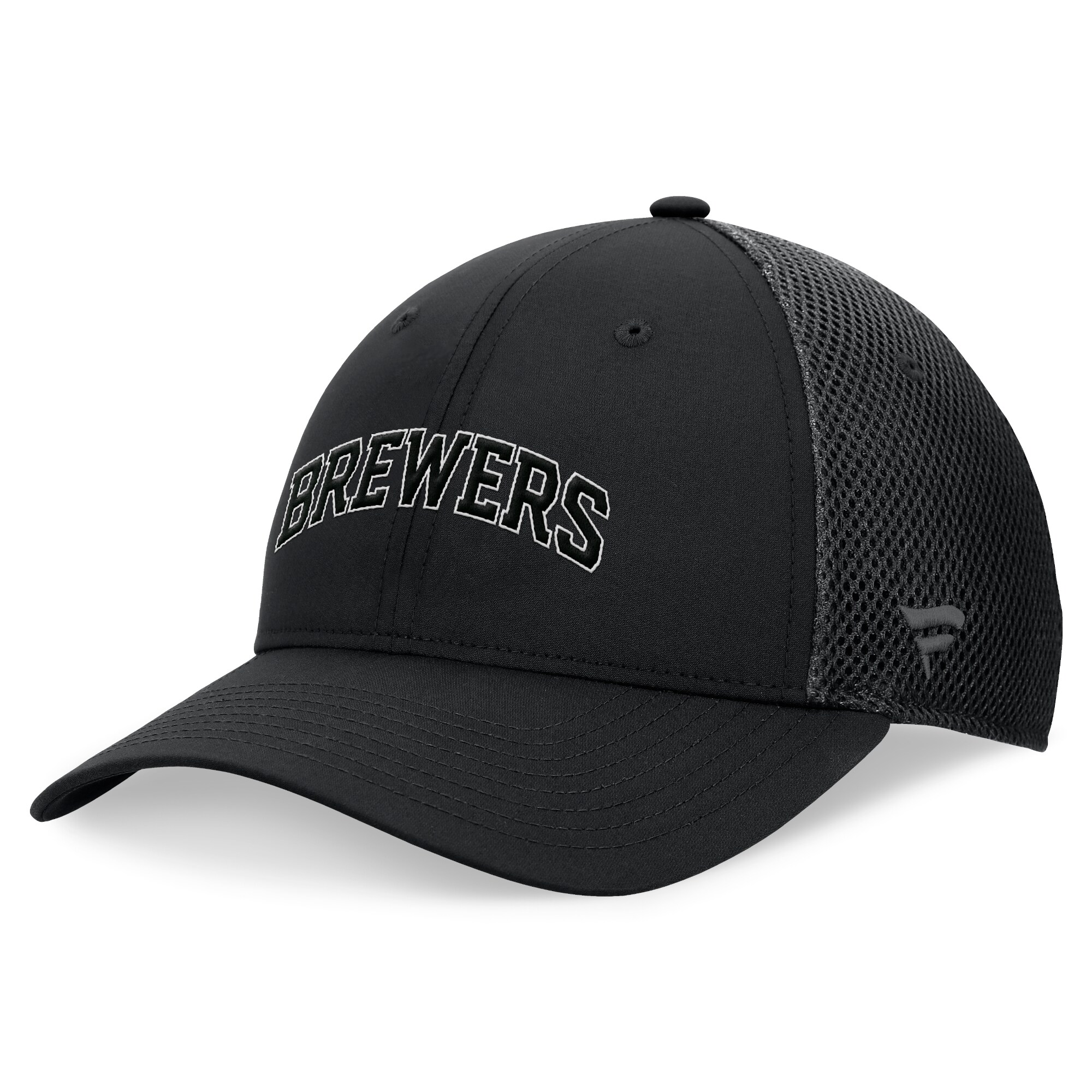 Milwaukee Brewers Jerseys Shop – mens milwaukee brewers fanatics black spacer mesh flex hat Baseball Jerseys and Caps