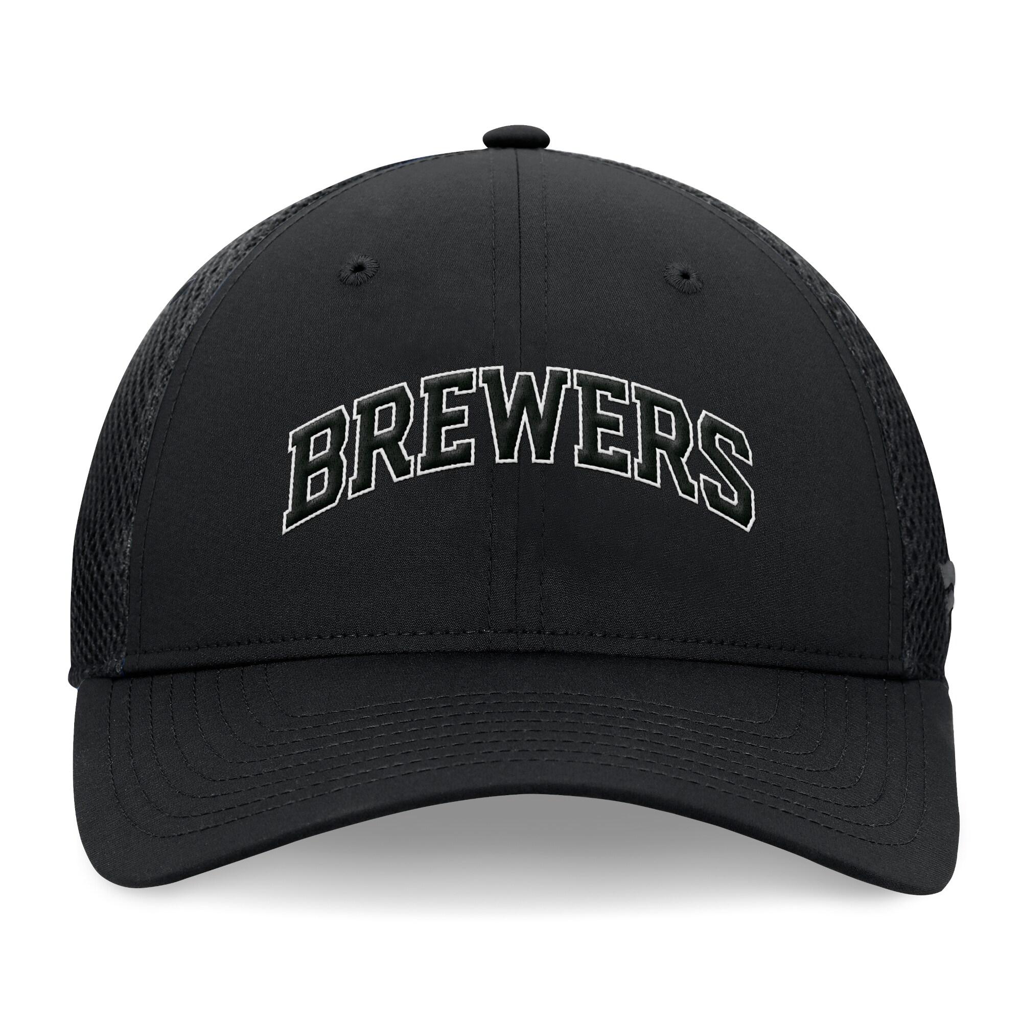 Milwaukee Brewers Jerseys Shop – mens milwaukee brewers fanatics black spacer mesh flex hat Baseball Jerseys and Caps
