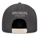 Milwaukee Brewers Jerseys Shop – mens milwaukee brewers fanatics charcoal closer adjustable hat Baseball Jerseys and Caps