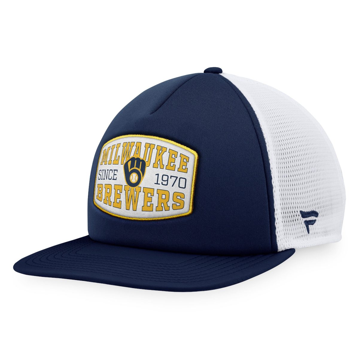 Milwaukee Brewers Jerseys Shop – mens milwaukee brewers fanatics navy foam front patch trucker snapback hat Baseball Jerseys and Caps
