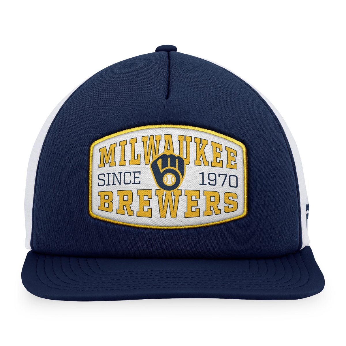 Milwaukee Brewers Jerseys Shop – mens milwaukee brewers fanatics navy foam front patch trucker snapback hat Baseball Jerseys and Caps