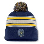 Milwaukee Brewers Jerseys Shop – mens milwaukee brewers fanatics navy fundamental patch cuffed knit hat with pom Baseball Jerseys and Caps