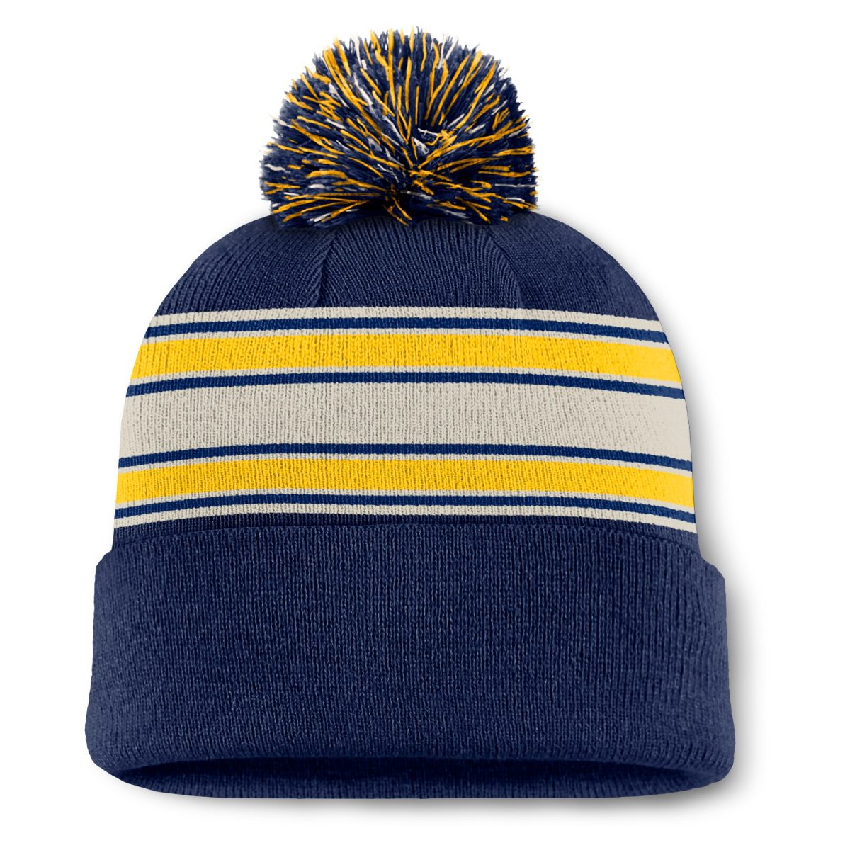 Milwaukee Brewers Jerseys Shop – mens milwaukee brewers fanatics navy fundamental patch cuffed knit hat with pom Baseball Jerseys and Caps