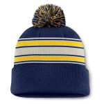 Milwaukee Brewers Jerseys Shop – mens milwaukee brewers fanatics navy fundamental patch cuffed knit hat with pom Baseball Jerseys and Caps