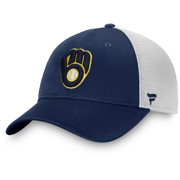 Milwaukee Brewers Jerseys Shop – mens milwaukee brewers fanatics navy team core unstructured trucker adjustable hat Baseball Jerseys and Caps