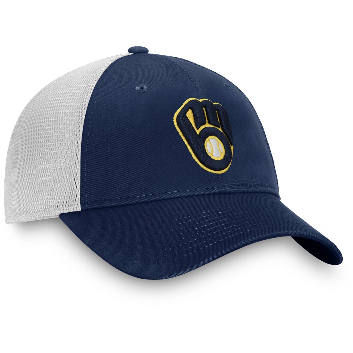Milwaukee Brewers Jerseys Shop – mens milwaukee brewers fanatics navy team core unstructured trucker adjustable hat Baseball Jerseys and Caps