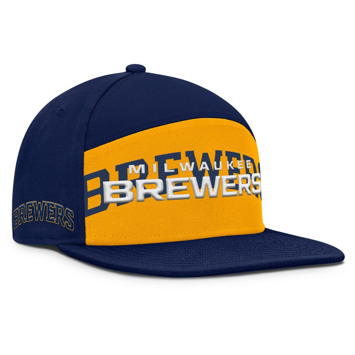 Milwaukee Brewers Jerseys Shop – mens milwaukee brewers fanatics navygold clubhouse splitter snapback hat Baseball Jerseys and Caps