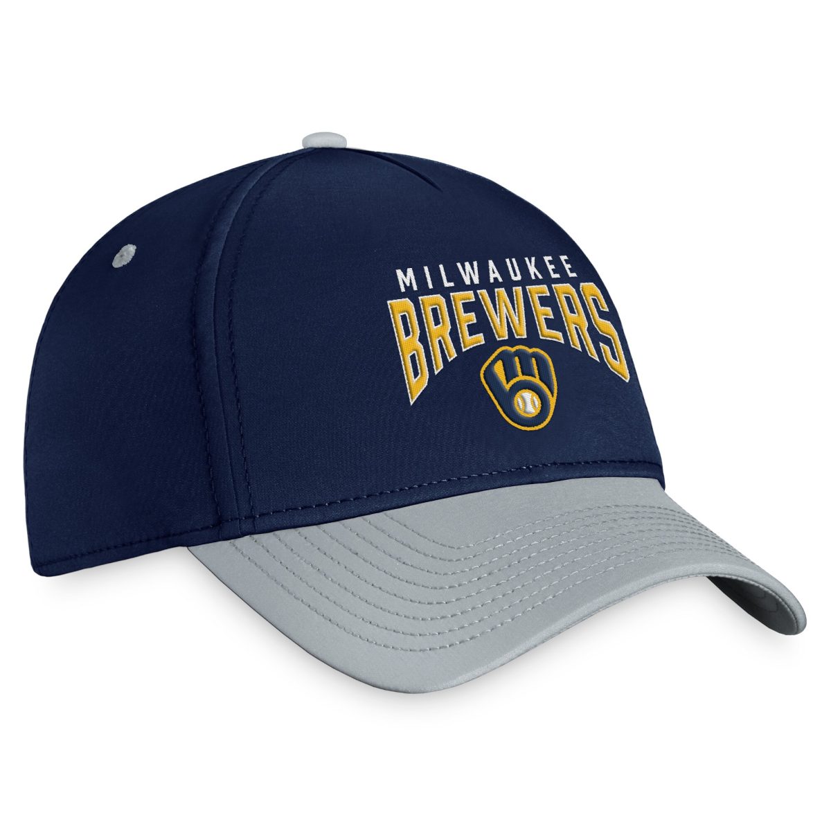 Milwaukee Brewers Jerseys Shop – mens milwaukee brewers fanatics navygray stacked logo flex hat Baseball Jerseys and Caps