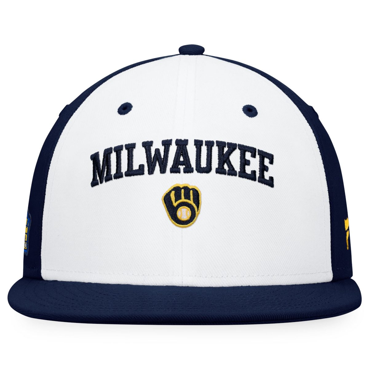 Milwaukee Brewers Jerseys Shop – mens milwaukee brewers fanatics whitenavy iconic color blocked fitted hat Baseball Jerseys and Caps