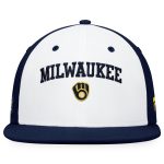 Milwaukee Brewers Jerseys Shop – mens milwaukee brewers fanatics whitenavy iconic color blocked fitted hat Baseball Jerseys and Caps