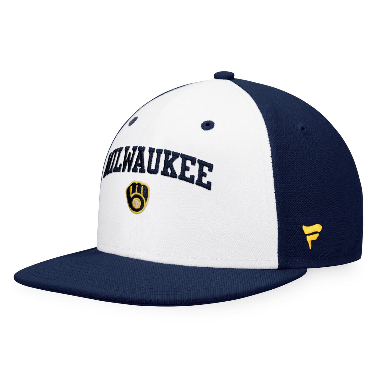 Milwaukee Brewers Jerseys Shop – mens milwaukee brewers fanatics whitenavy iconic color blocked fitted hat Baseball Jerseys and Caps