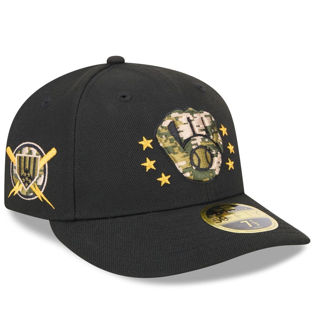 Milwaukee Brewers Jerseys Shop – mens milwaukee brewers new era black 2024 armed forces day low profile 59fifty fitted hat Baseball Jerseys and Caps