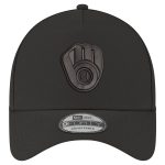 Milwaukee Brewers Jerseys Shop – mens milwaukee brewers new era black a-frame 9forty adjustable hat Baseball Jerseys and Caps