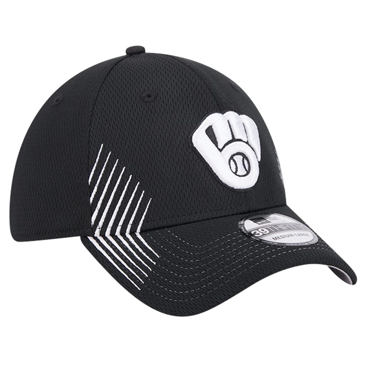 Milwaukee Brewers Jerseys Shop – mens milwaukee brewers new era black active dash mark 39thirty flex hat Baseball Jerseys and Caps