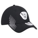 Milwaukee Brewers Jerseys Shop – mens milwaukee brewers new era black active dash mark 39thirty flex hat Baseball Jerseys and Caps