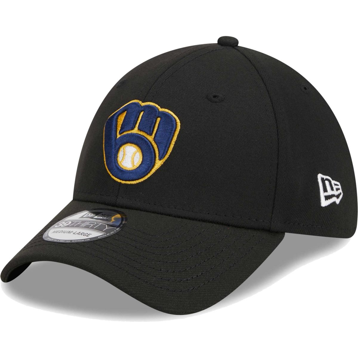 Milwaukee Brewers Jerseys Shop – mens milwaukee brewers new era black logo 39thirty flex hat Baseball Jerseys and Caps