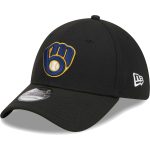 Milwaukee Brewers Jerseys Shop – mens milwaukee brewers new era black logo 39thirty flex hat Baseball Jerseys and Caps