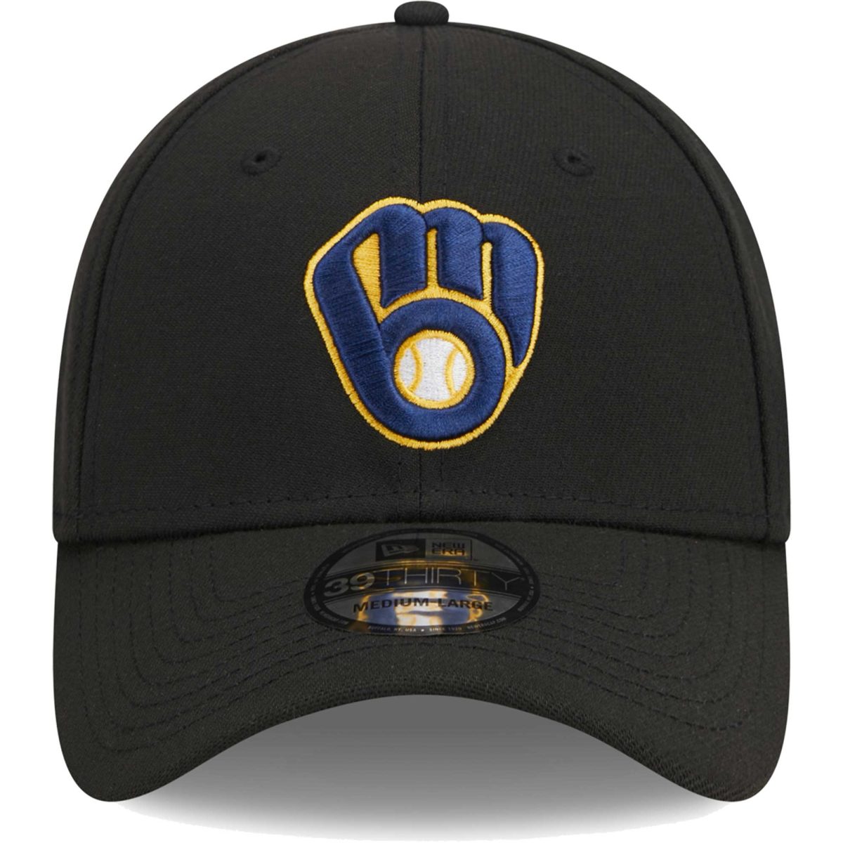 Milwaukee Brewers Jerseys Shop – mens milwaukee brewers new era black logo 39thirty flex hat Baseball Jerseys and Caps