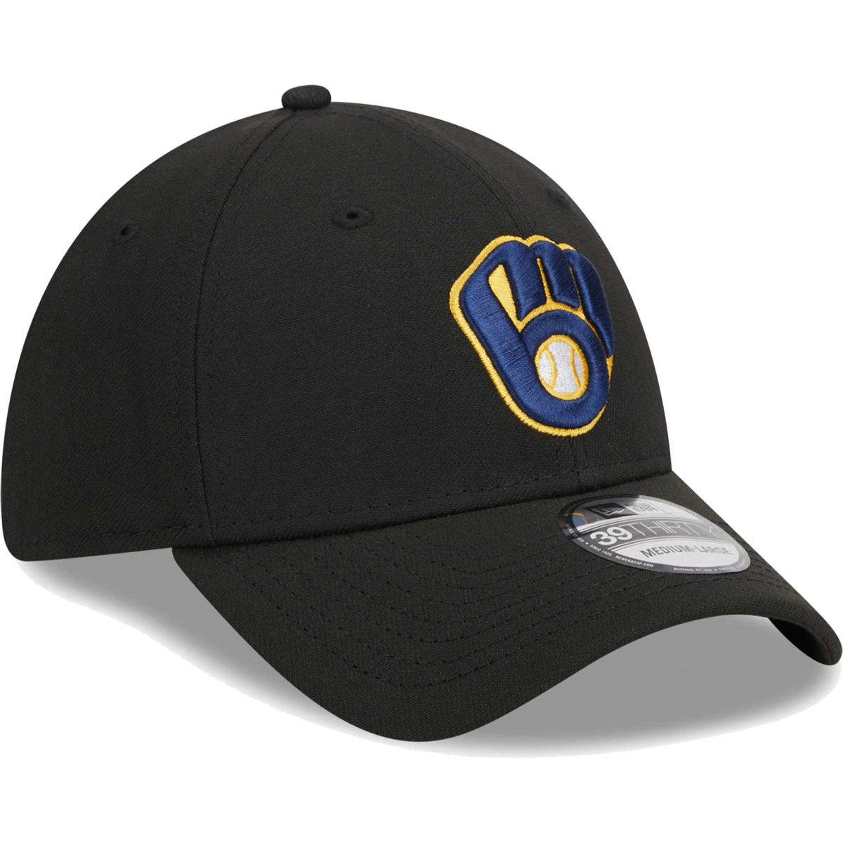 Milwaukee Brewers Jerseys Shop – mens milwaukee brewers new era black logo 39thirty flex hat Baseball Jerseys and Caps
