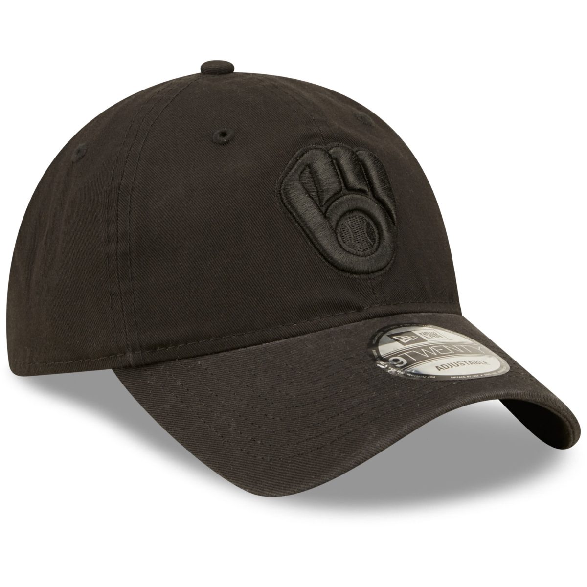 Milwaukee Brewers Jerseys Shop – mens milwaukee brewers new era black on black core classic 2.0 9twenty adjustable hat Baseball Jerseys and Caps