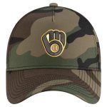 Milwaukee Brewers Jerseys Shop – mens milwaukee brewers new era camo woodland team pop 9forty a-frame adjustable hat Baseball Jerseys and Caps