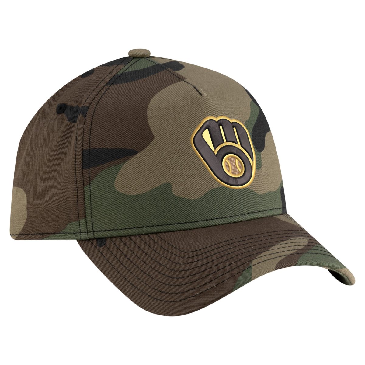 Milwaukee Brewers Jerseys Shop – mens milwaukee brewers new era camo woodland team pop 9forty a-frame adjustable hat Baseball Jerseys and Caps