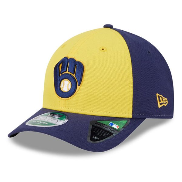 Milwaukee Brewers Jerseys Shop – mens milwaukee brewers new era goldnavy player replica 9forty adjustable hat Baseball Jerseys and Caps