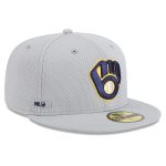 Milwaukee Brewers Jerseys Shop – mens milwaukee brewers new era gray 2025 mlb clubhouse 59fifty fitted hat Baseball Jerseys and Caps