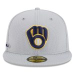 Milwaukee Brewers Jerseys Shop – mens milwaukee brewers new era gray 2025 mlb clubhouse 59fifty fitted hat Baseball Jerseys and Caps