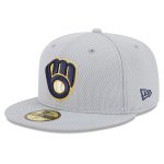 Milwaukee Brewers Jerseys Shop – mens milwaukee brewers new era gray 2025 mlb clubhouse 59fifty fitted hat Baseball Jerseys and Caps