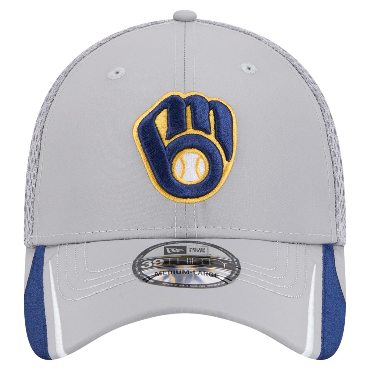 Milwaukee Brewers Jerseys Shop – mens milwaukee brewers new era gray linear 39thirty flex-fit hat Baseball Jerseys and Caps