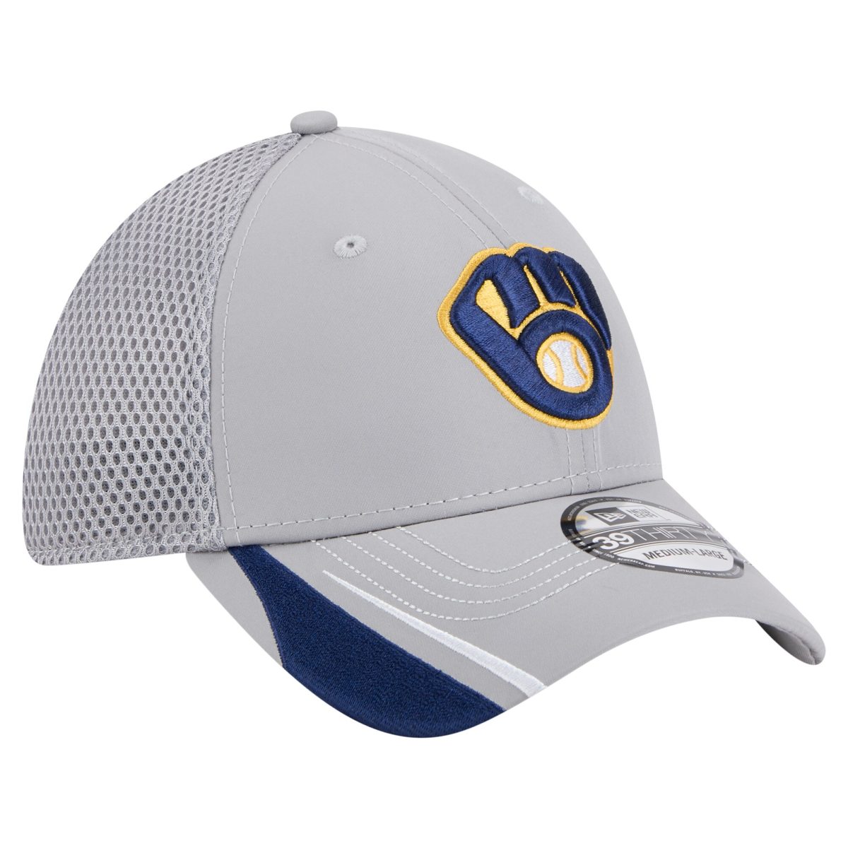 Milwaukee Brewers Jerseys Shop – mens milwaukee brewers new era gray linear 39thirty flex-fit hat Baseball Jerseys and Caps