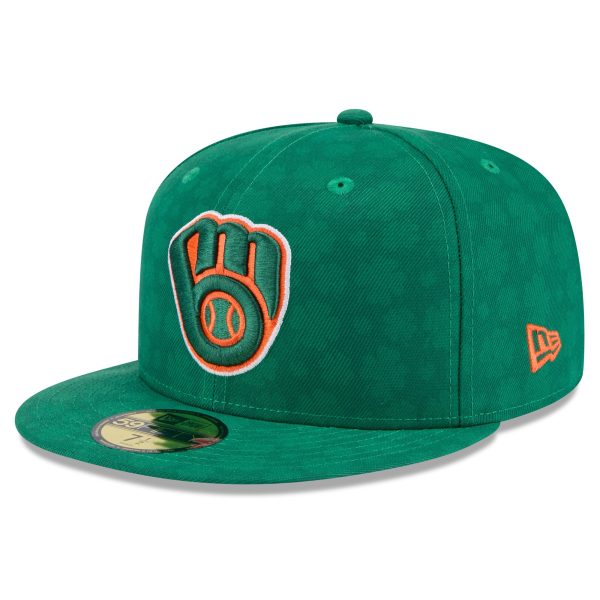 Milwaukee Brewers Jerseys Shop – mens milwaukee brewers new era kelly green st. patricks day 59fifty fitted hat Baseball Jerseys and Caps