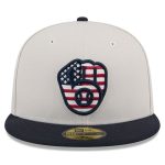 Milwaukee Brewers Jerseys Shop – mens milwaukee brewers new era khakiblack 2024 fourth of july 59fifty fitted hat Baseball Jerseys and Caps