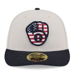 Milwaukee Brewers Jerseys Shop – mens milwaukee brewers new era khakiblack 2024 fourth of july low profile 59fifty fitted hat Baseball Jerseys and Caps