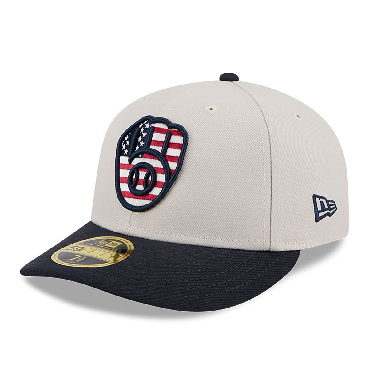 Milwaukee Brewers Jerseys Shop – mens milwaukee brewers new era khakiblack 2024 fourth of july low profile 59fifty fitted hat Baseball Jerseys and Caps