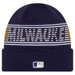 Milwaukee Brewers Jerseys Shop – mens milwaukee brewers new era navy authentic collection cuffed knit hat Baseball Jerseys and Caps