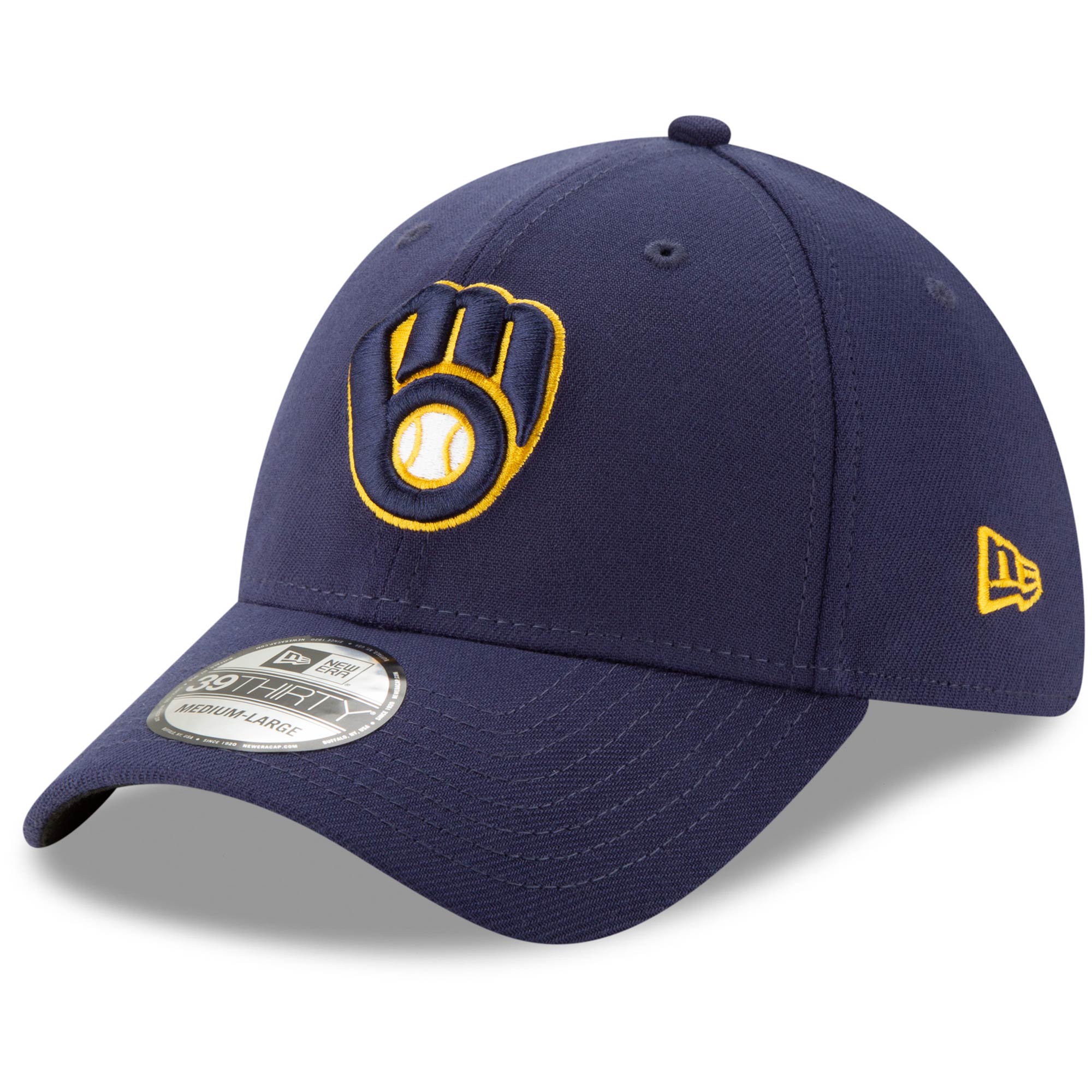Milwaukee Brewers Jerseys Shop – mens milwaukee brewers new era navy game team classic 39thirty flex hat Baseball Jerseys and Caps