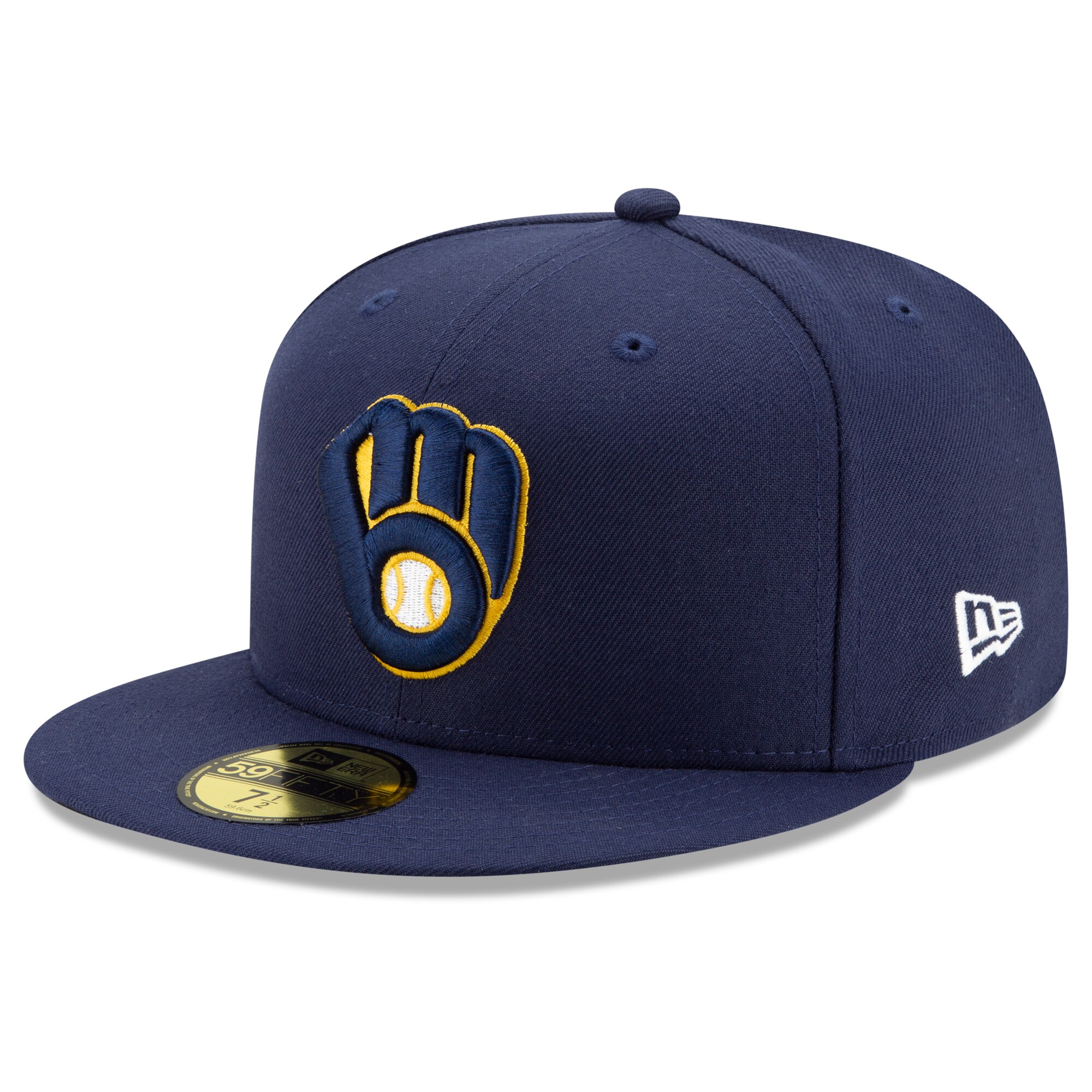 Milwaukee Brewers Jerseys Shop – mens milwaukee brewers new era navy home authentic collection on-field 59fifty fitted hat Baseball Jerseys and Caps
